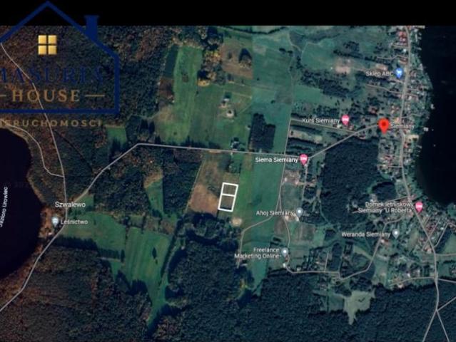 Działka 3 000 m², Siemiany