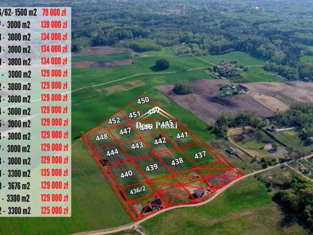 Działka 3 000 m², Spytkowo
