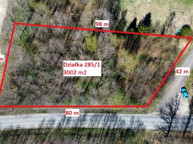 Działka 3 002 m², Pęplino