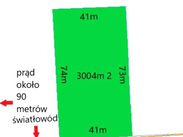 Działka 3 003 m², Złotoria