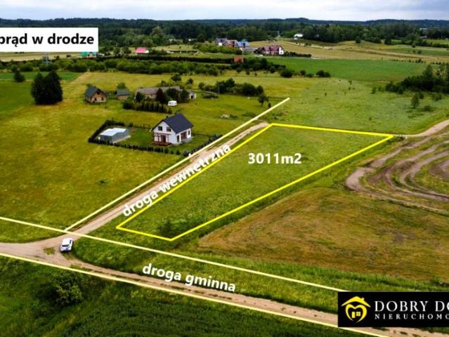 Działka 3 011 m², Bohdan