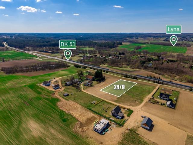 Działka 3 064 m², Kabikiejmy Dolne
