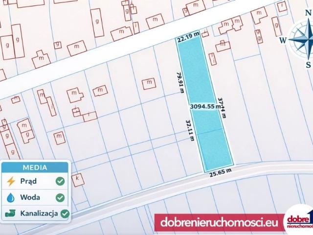 Działka 3 100 m², Wolwark