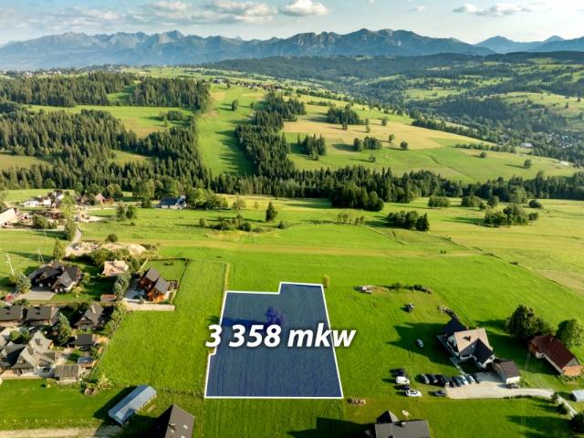 Działka 3 358 m², Czerwienne