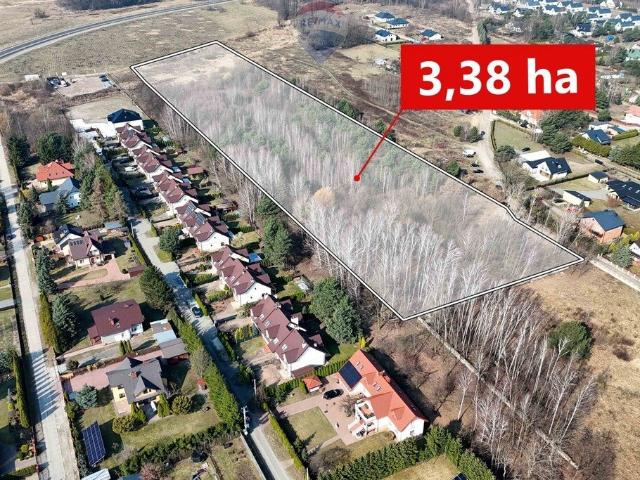 33 800 m² działki pod zabudowę w Kozery, dostęp do mediów