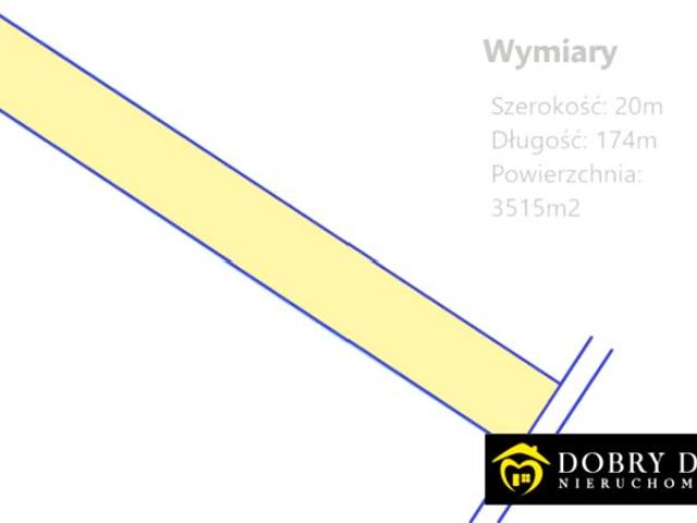 Działka 3 515 m², Lipowy Most