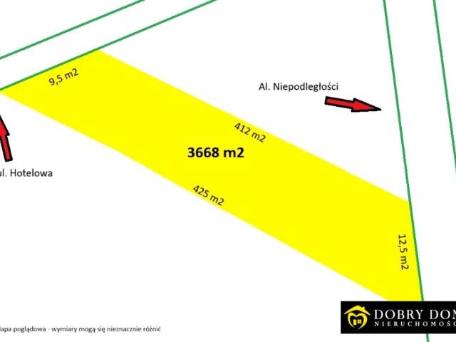 Działka 3 668 m², Białystok