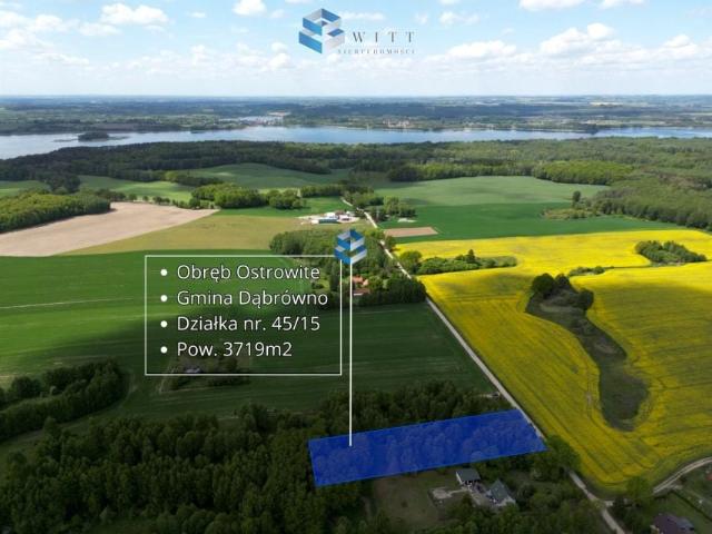 Działka 3 719 m², Ostrowite