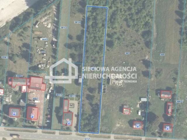 Działka 3 768 m², Jastrząb