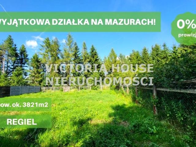 Działka 3 821 m², Regiel