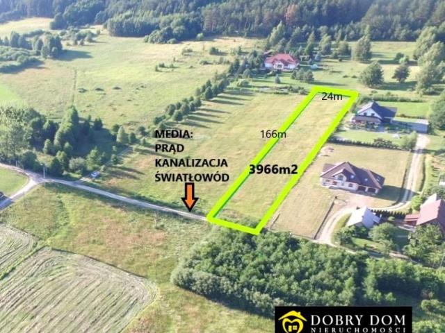 Działka 3 966 m², Studzianki