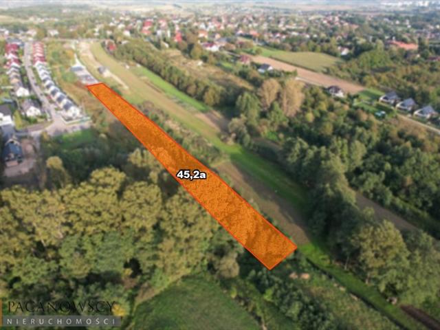 Działka 45 arów z mediami, blisko Krakowa, Bibice