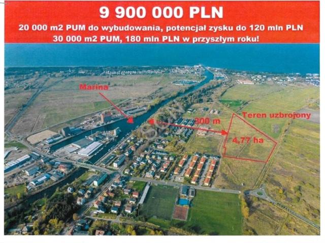 Działka 47 700 m², Darłowo