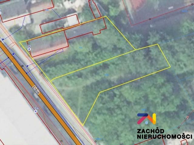 Działka 493m² z budynkami, media, możliwość rozbudowy