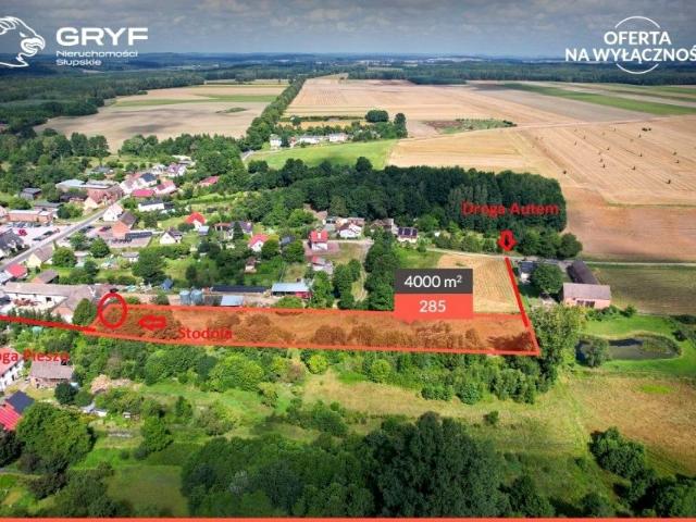 Działka 4 000 m², Wielka Wieś