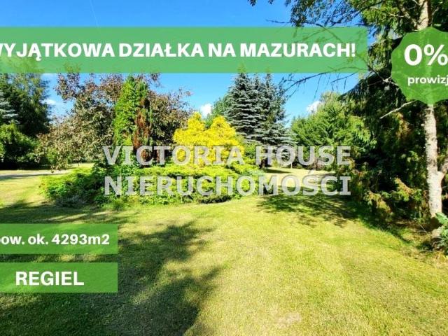 Działka 4 293 m², Regiel