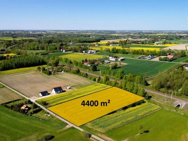Działka 4 400 m², Miłocin