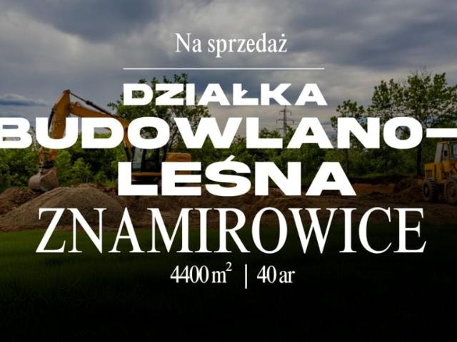 Działka 4 400 m², Znamirowice