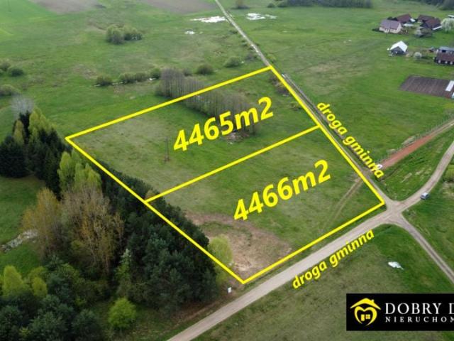 Działka 4 465 m², Czarna Wieś Kościelna