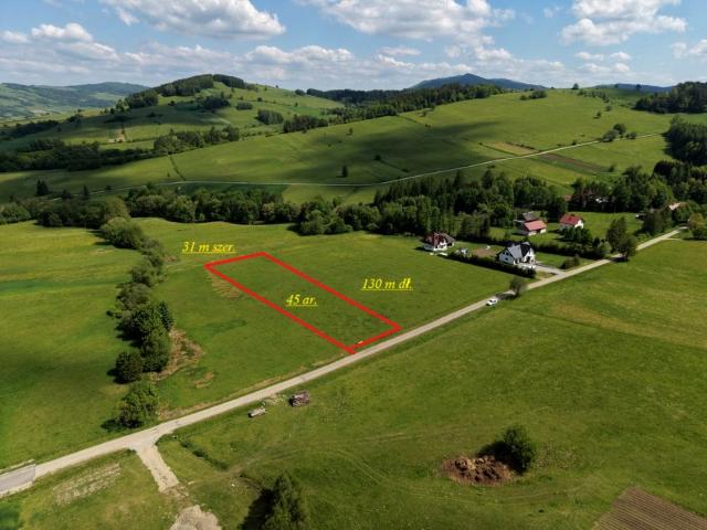 Działka 4 500 m², Brzezowa
