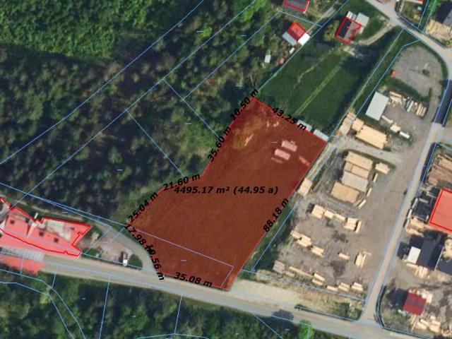 Działka 4 500 m², Istebna