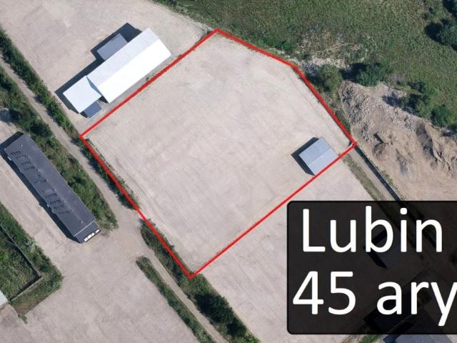 Działka 4 553 m², Lubin