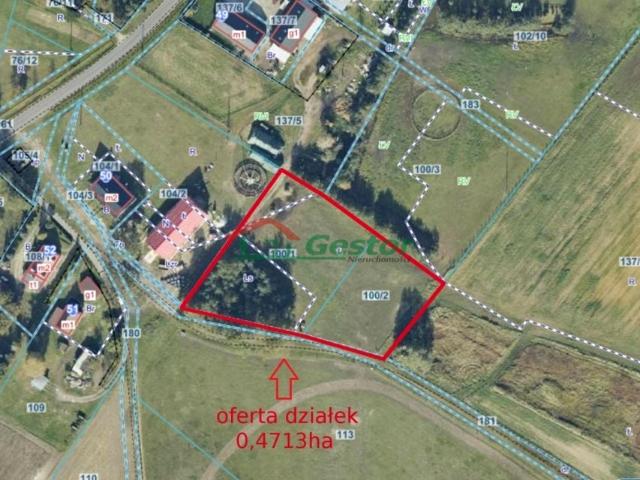 Działka 4 713 m², Brzeg