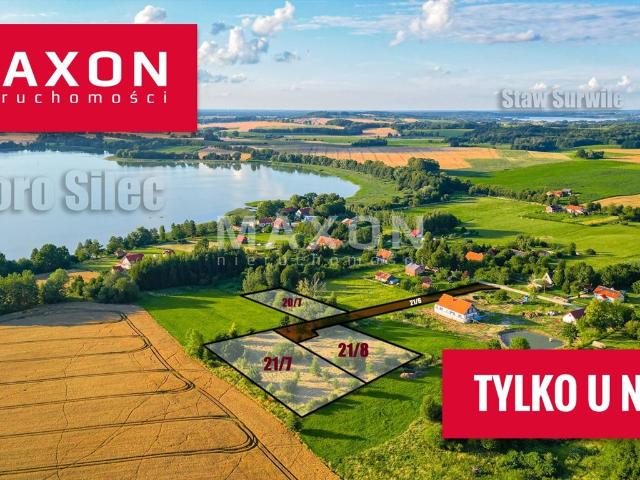 Działka 4 833 m² z widokiem na jezioro Silec