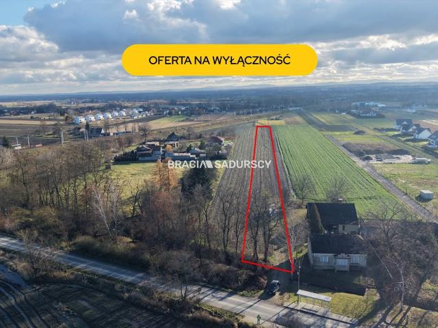 Działka 55 arów z MPZP, zabudowa jednorodzinna i usługi