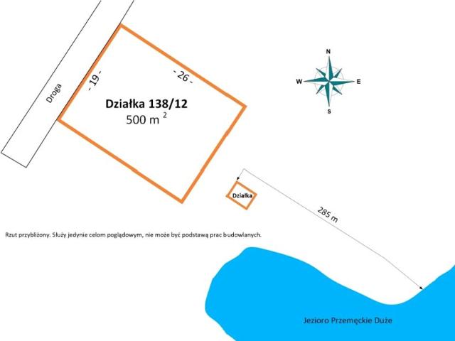 Działka 500 m², Perkowo