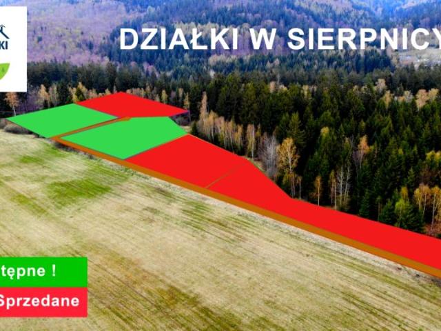 Działka 500 m², Sierpnica