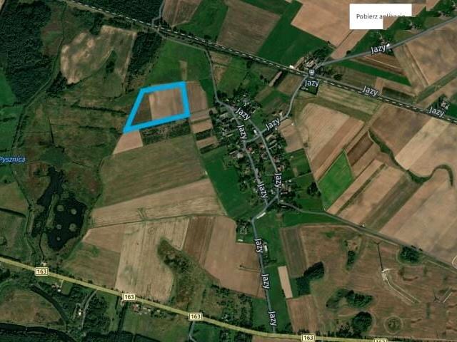 Działka 52 581 m², Jazy