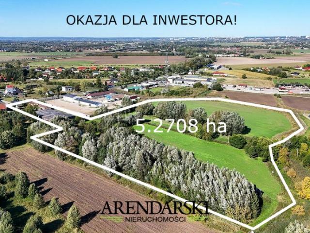 Działka 52 708 m², Deszczno