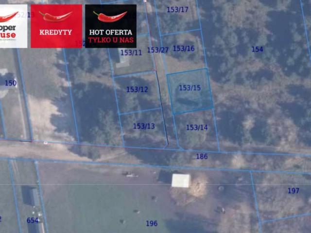 Działka 534 m², Ostrowo