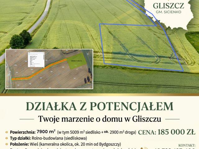 Działka 5 100 m², Gliszcz