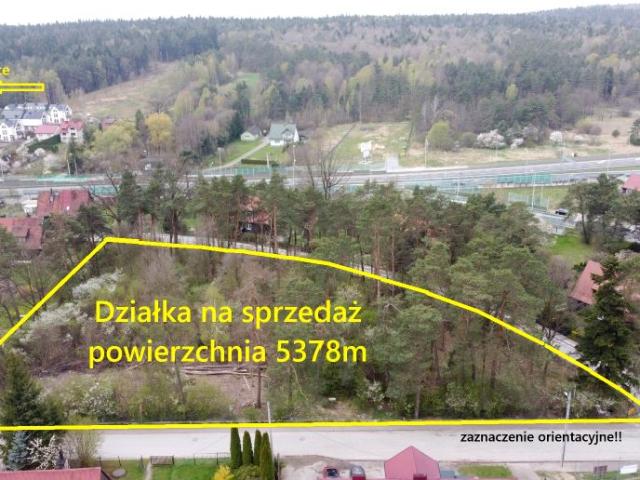 Działka 5 378 m², Wiśniówka