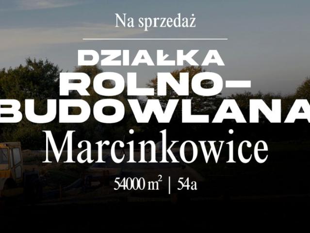 Działka 5 400 m², Marcinkowice