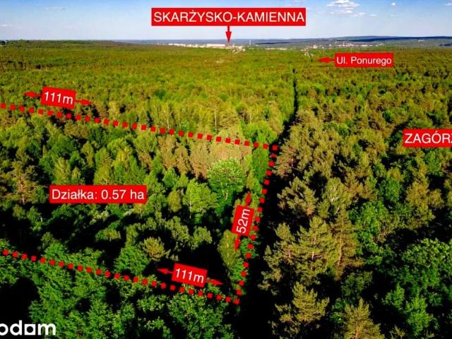 Działka 5 654 m², Skarżysko Kamienna