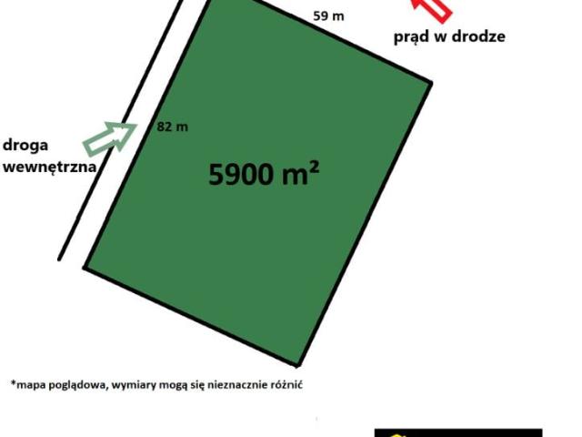 Działka 5 900 m², Zabłudów
