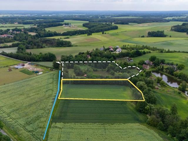 Działka 6683 m² pod zabudowę jednorodzinną z MPZP