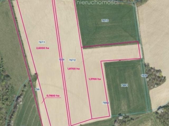 Działka 66 200 m², Stary Waliszów