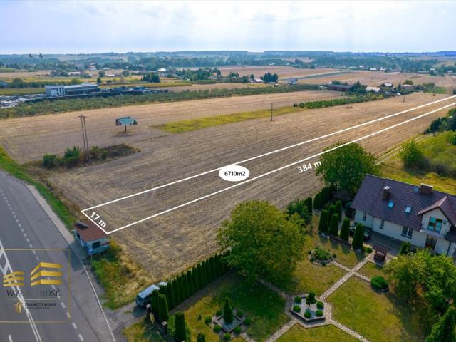 Działka 6710 m² z możliwością zabudowy w Przybysławicach