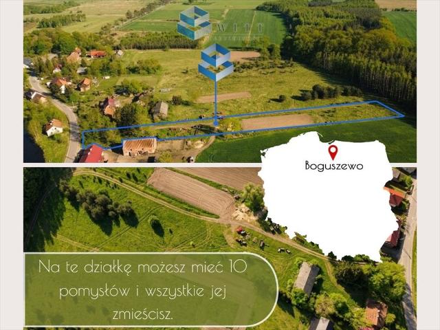Działka 6262 m² z WZ pod dom i agroturystykę w Boguszewie