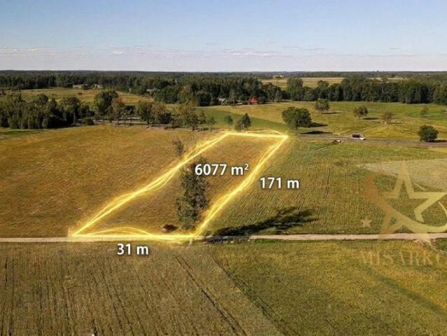 Działka 6 077 m², Zagruszany