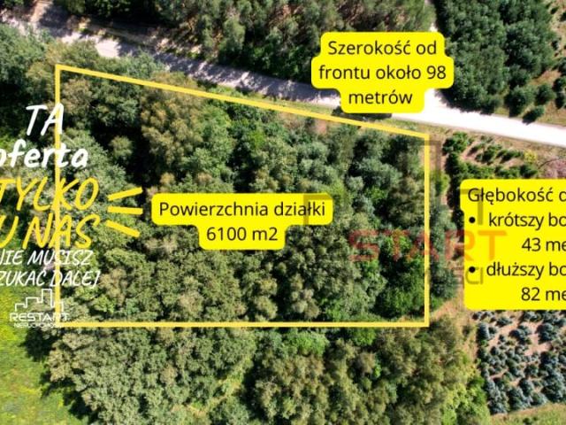 Działka 6 100 m², Zboiska