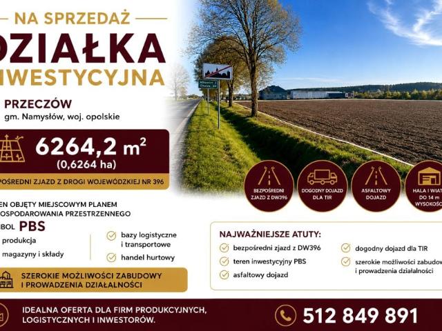 Działka 6 264 m², Przeczów
