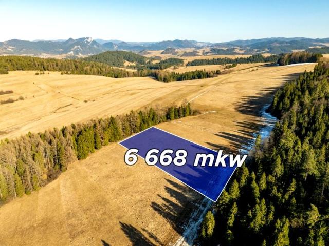Działka 6 668 m², Niedzica