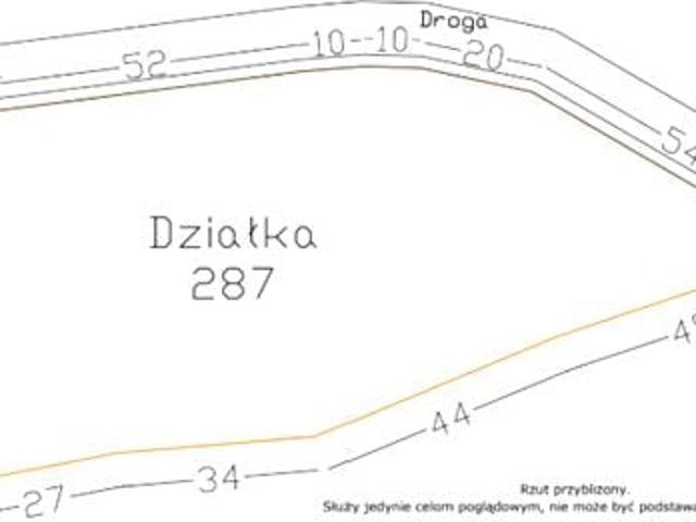 Działka 6 979 m², Tarnawa