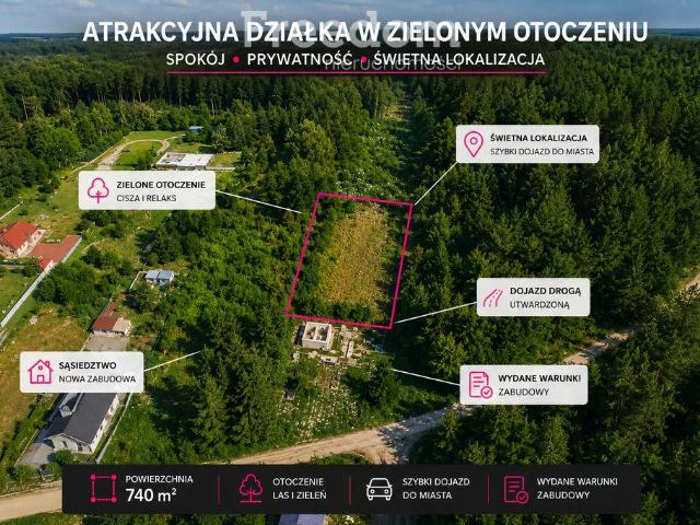 Działka 740 m² w Tuł z warunkami zabudowy polecam