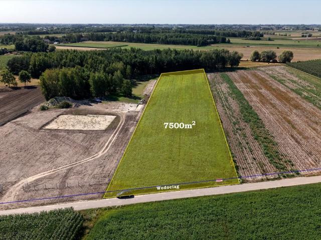 Działka 7500 m² z warunkami zabudowy w Olunin